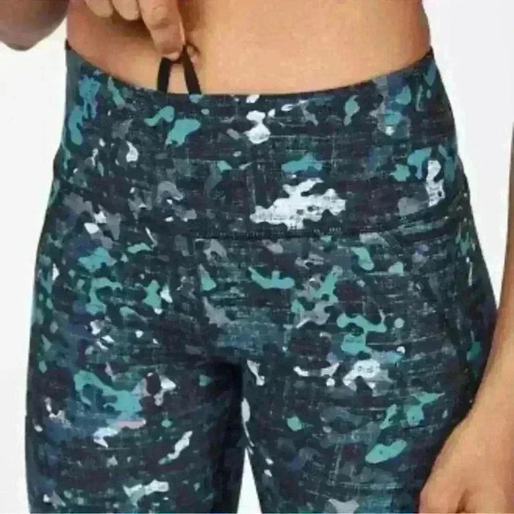 Sweaty Betty 7/8 The Power Green Deep Lake Camo Leggings Women’s Small - Picture 5 of 16